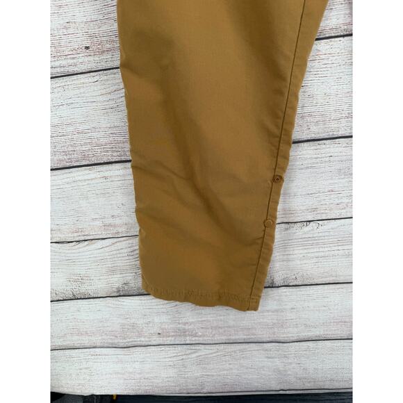 prAna Breathe Roll Tab Hem Hiking Pants Mens Small Brown Beige - Picture 4 of 12